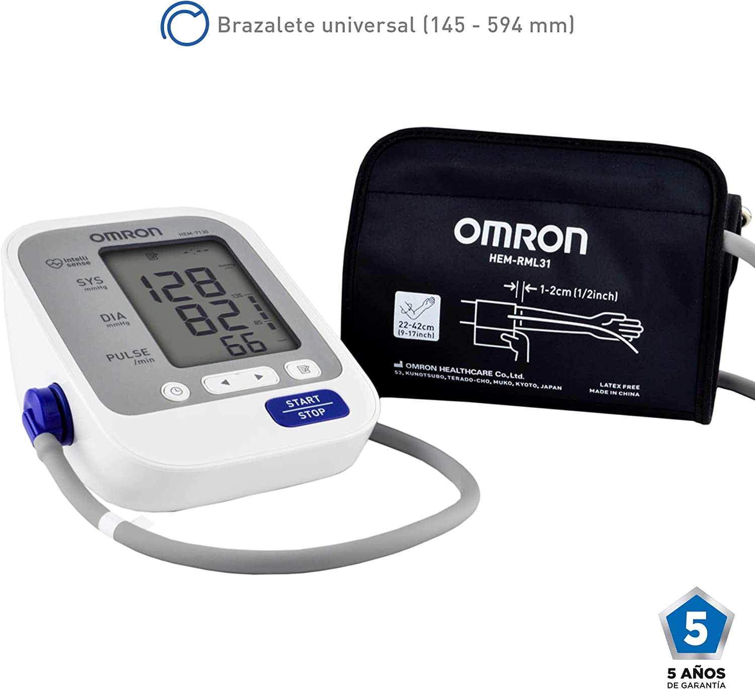 Monitor De Presión Arterial De Brazo OMRON - HEM-7130 – Pulso Medico