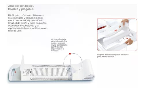 Tallímetro Portátil Para Bebés Y Niños Pequeños Seca 210
