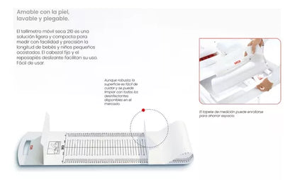 Tallímetro Portátil Para Bebés Y Niños Pequeños Seca 210